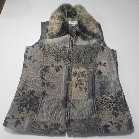 Coldwater Creek Women's Patchwork Vest Size 8 - Picture 7 of 13